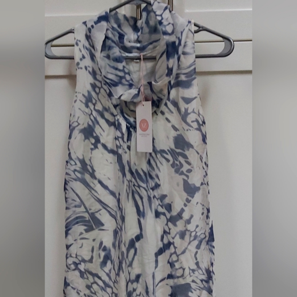 New Vanessa Zani sleeveless silk dress